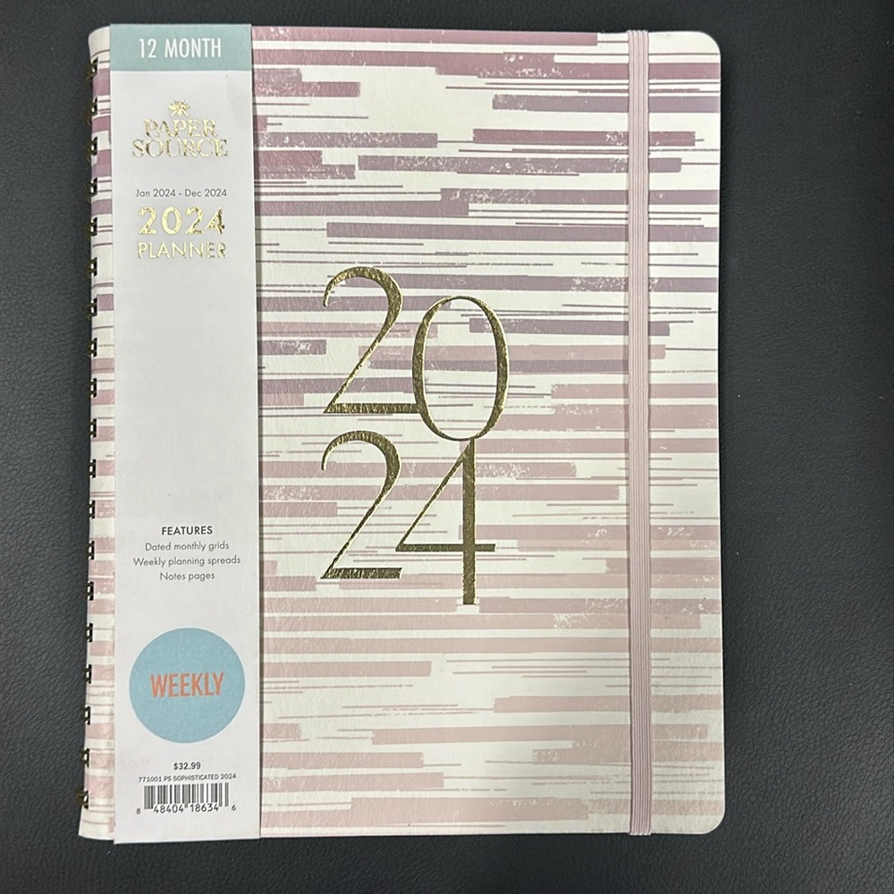 Brand new Paper Source 2024  12 month Planner